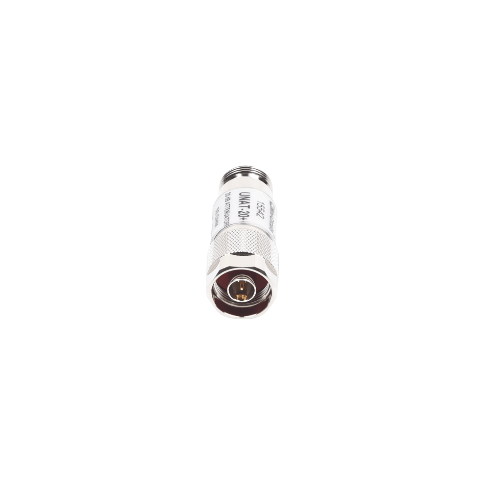 Atenuador en Línea de 20 dB, 0.5 W, Conectores N Macho-Hembra, CD-6 GH
