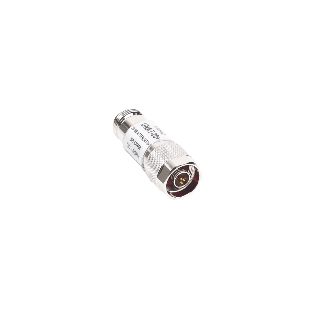 Atenuador en Línea de 20 dB, 0.5 W, Conectores N Macho-Hembra, CD-6 GH