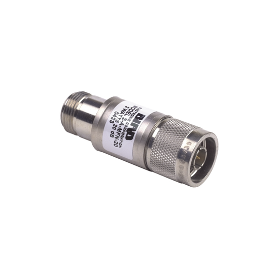 Atenuador en Línea de 30 dB, 2 W. Máximo, CD-4 GHz, Conectores N Macho
