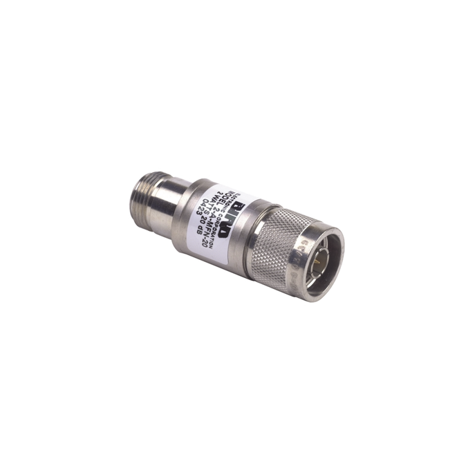 Atenuador en Línea de 30 dB, 2 W. Máximo, CD-4 GHz, Conectores N Macho