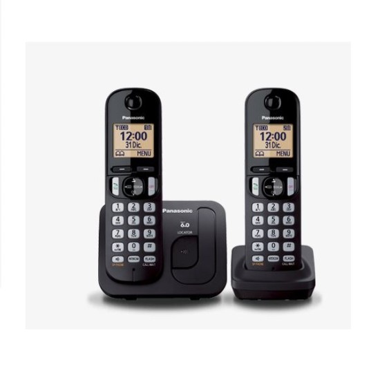 PANASONIC TELEFONO INALAMBRICO P.LCD 1.6 + 1 AURI NEGRO(KX-TGC212MEB)