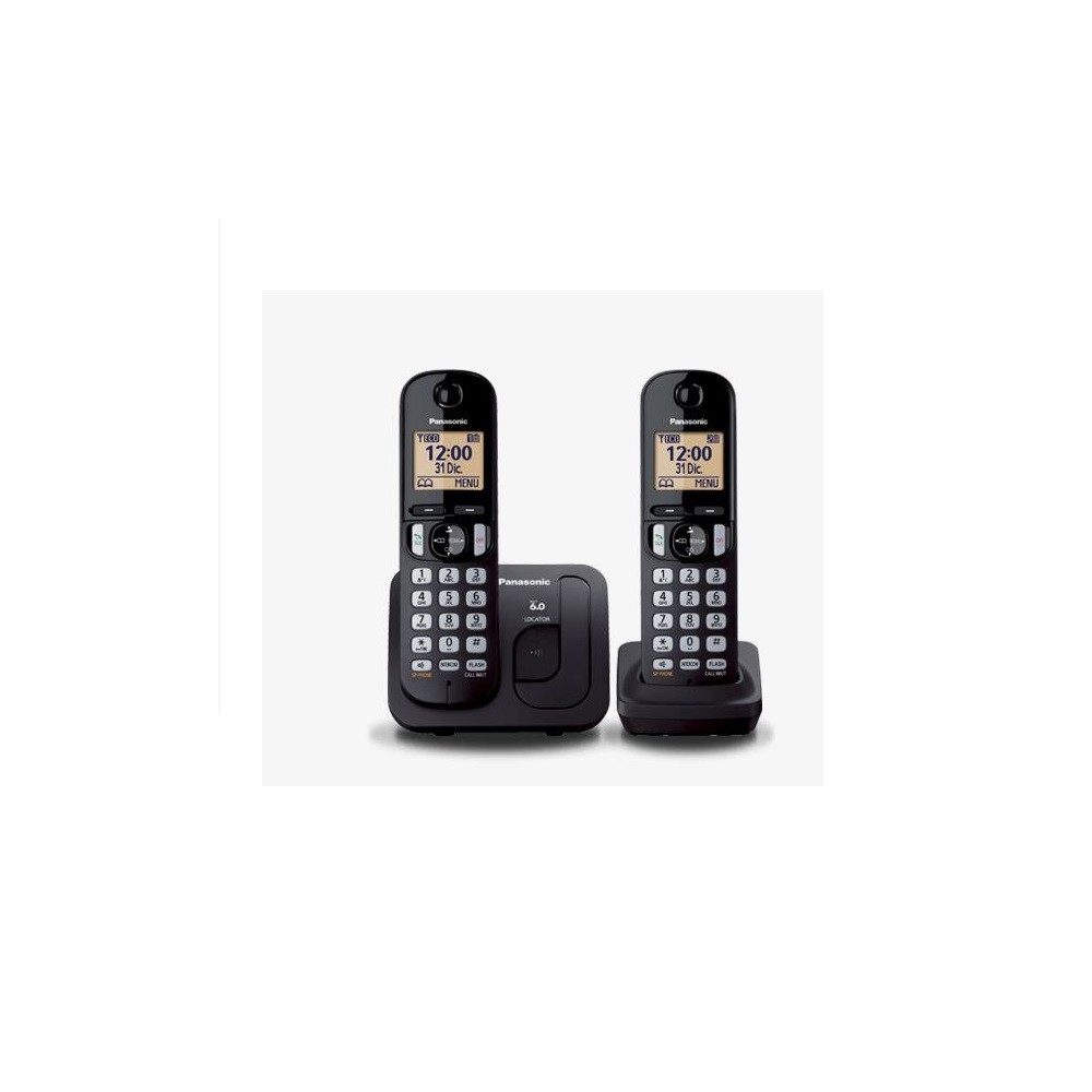 PANASONIC TELEFONO INALAMBRICO P.LCD 1.6 + 1 AURI NEGRO(KX-TGC212MEB)