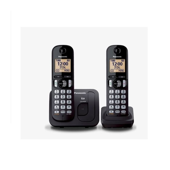 PANASONIC TELEFONO INALAMBRICO P.LCD 1.6 + 1 AURI NEGRO(KX-TGC212MEB)