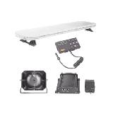 Kit de Sirena, Bocina y Torreta de 48", Con 216 LEDs, Dual Color, Fren