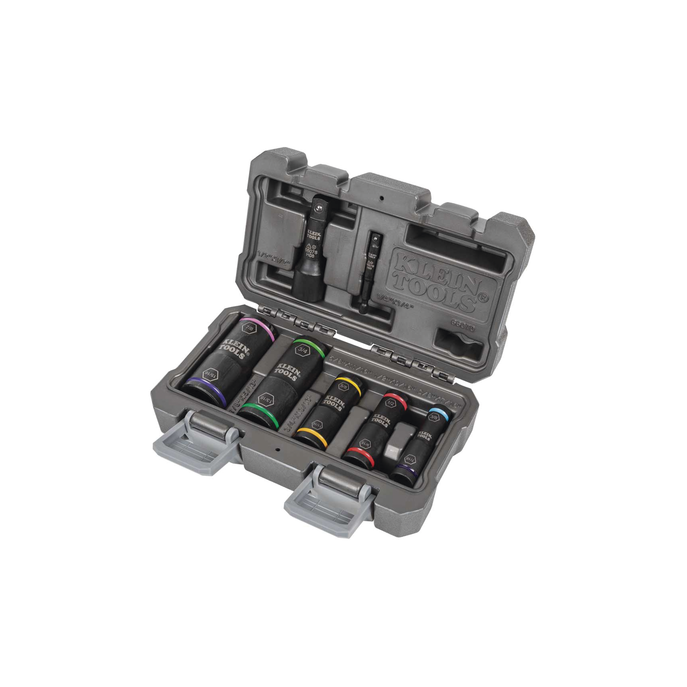 Juego de Dados de Impacto de 7 piezas, Medidas: 3/8 x 7/16'', 1/2 x 9/