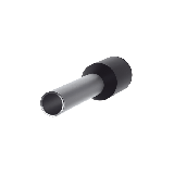 Ferrule Aislado PAN-TERM para Cable 16 AWG, Largo 16.5mm, DIN Color Ne