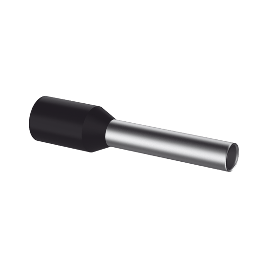 Ferrule Aislado PAN-TERM para Cable 16 AWG, Largo 16.5mm, DIN Color Ne