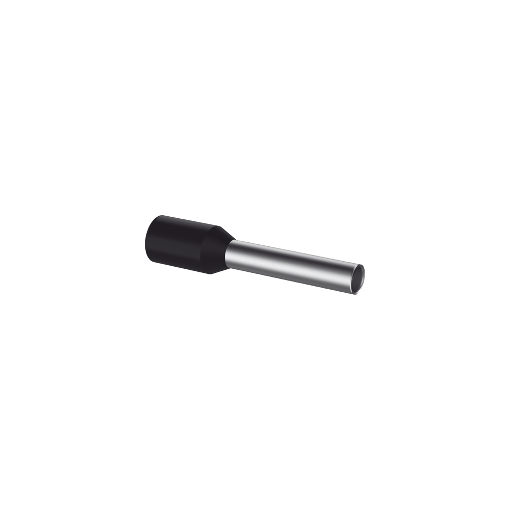 Ferrule Aislado PAN-TERM para Cable 16 AWG, Largo 16.5mm, DIN Color Ne