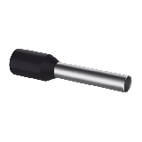 Ferrule Aislado PAN-TERM para Cable 16 AWG, Largo 16.5mm, DIN Color Ne