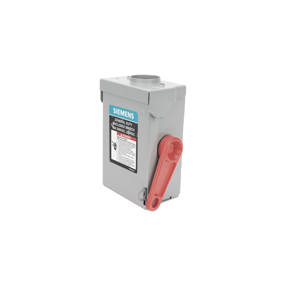 Interruptor de Seguridad GNF221RA, 240Vca, 2 polos, 30 Amp, sin portaf