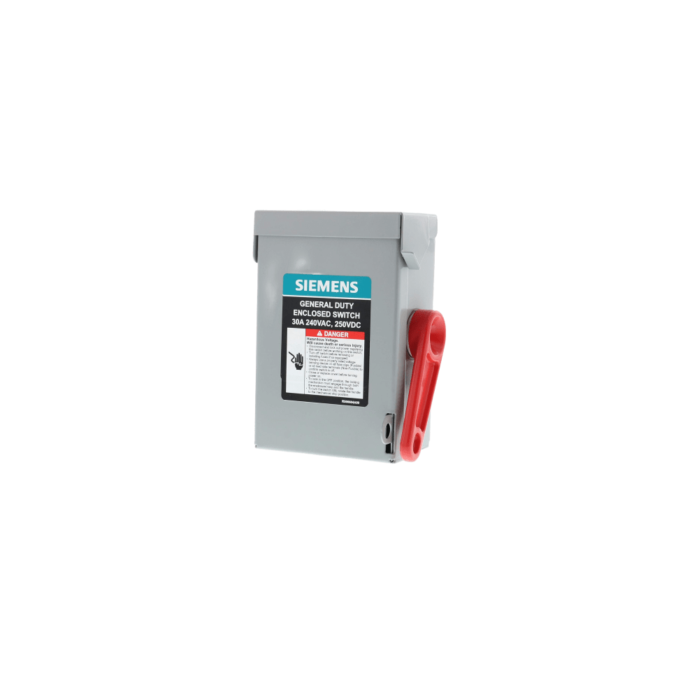 Interruptor de Seguridad GNF321A, 240Vca, 3 polos, 30 Amp, sin portafu