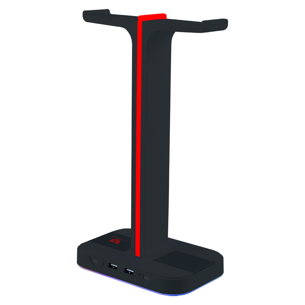 SOPORTE HEADSET GAMER BALAMRUSH ALAMBRICA RGB 2USB ATLAS PRO BR-931502