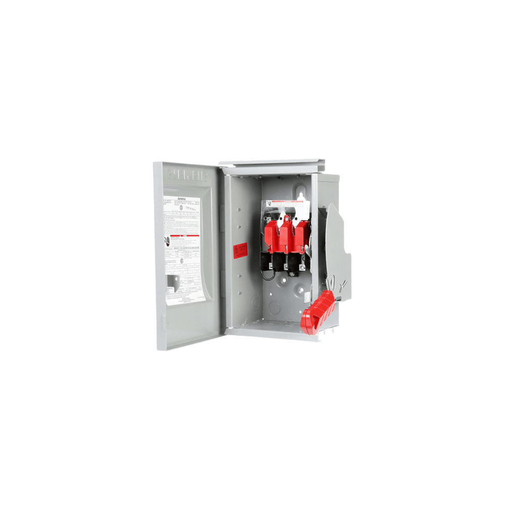 Interruptor de Seguridad GNF322A, 240Vca, 3 polos, 60 Amp, sin portafu