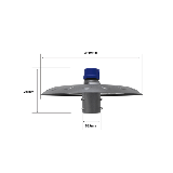 Campana Led Industrial UFO / 100 W / Suspendido-Poste / 85 - 265 Vca /