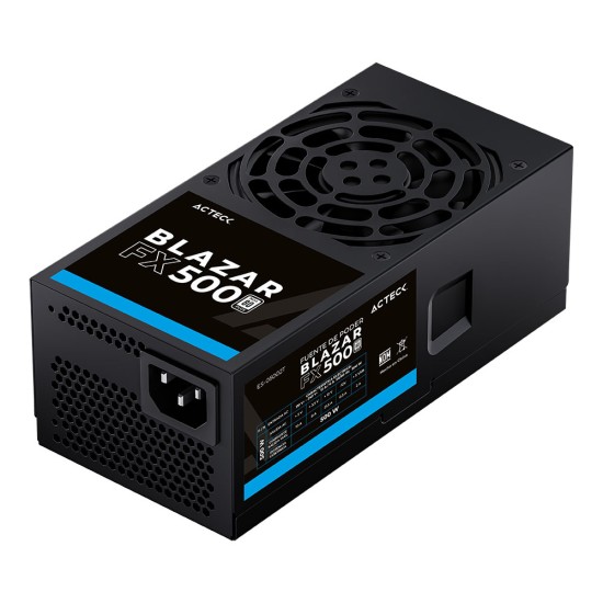 FUENTE DE PODER ACTECK AF-B500 SLIM 500W 24 PIN SATA NEGRO ES-05002