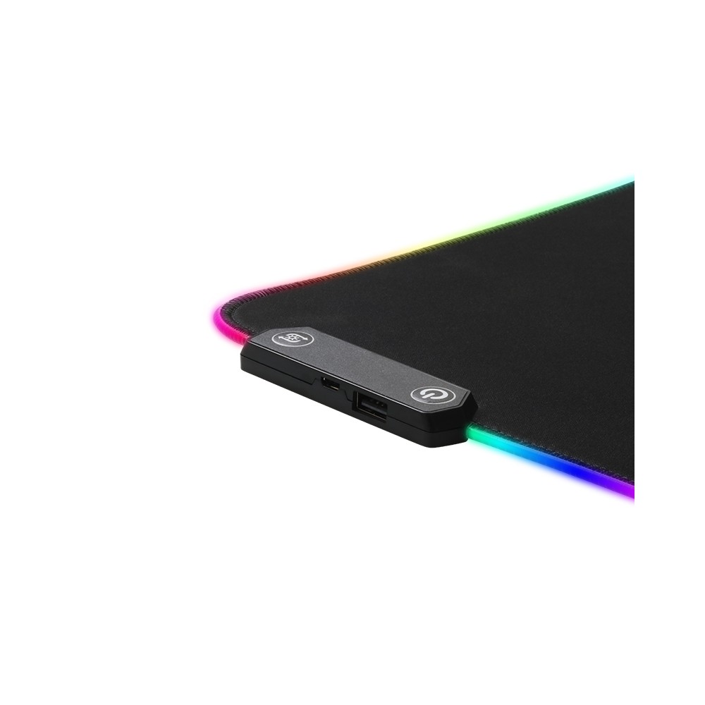 MOUSE PAD XZEAL XZ310 FULL RGB USB/HUB ANTIDERRAPANTE LED (XZAMP10B)