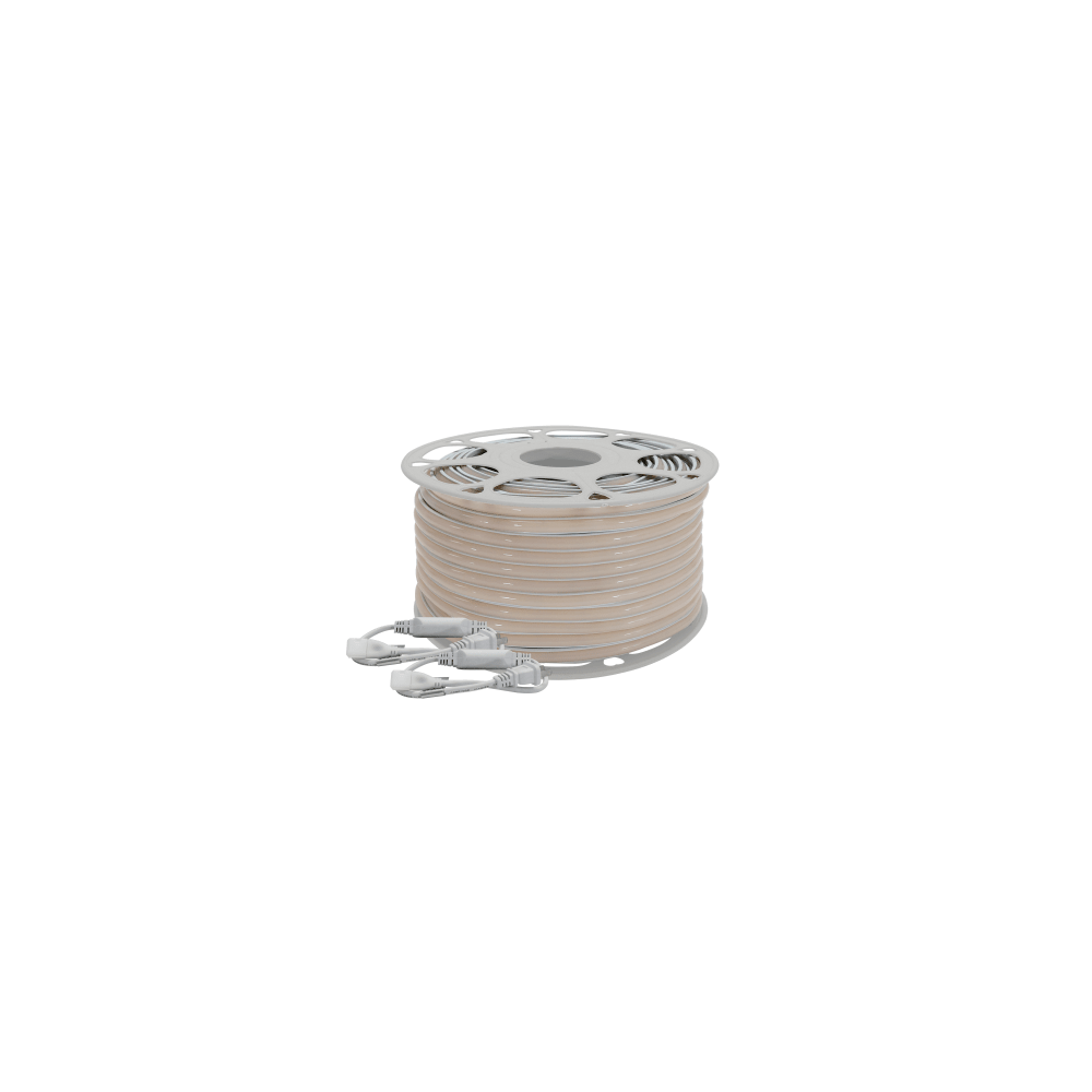Manguera LED Luminosa Blanca de Resina Transparente y Flexible / Para