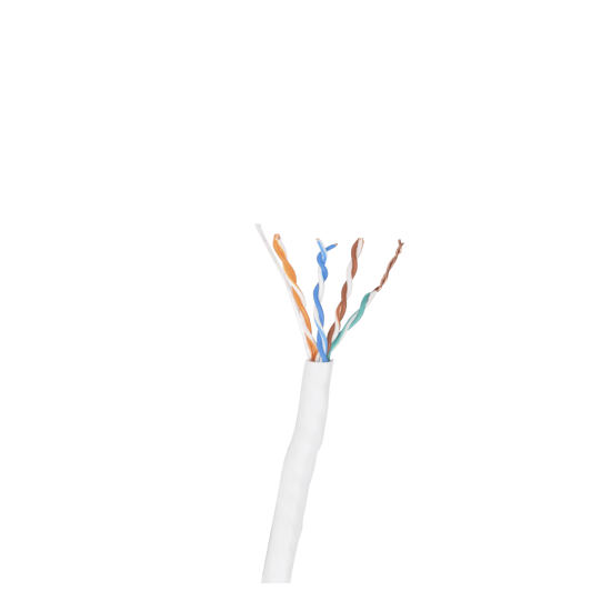 Bobina de Cable UTP Cat6 para Exterior en Color Blanco / 305 Metros (1