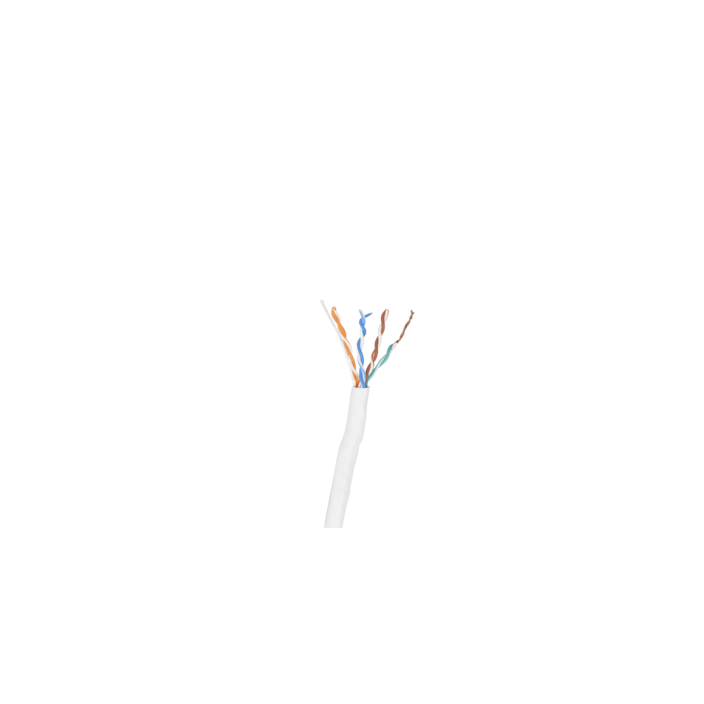 Bobina de Cable UTP Cat6 para Exterior en Color Blanco / 305 Metros (1