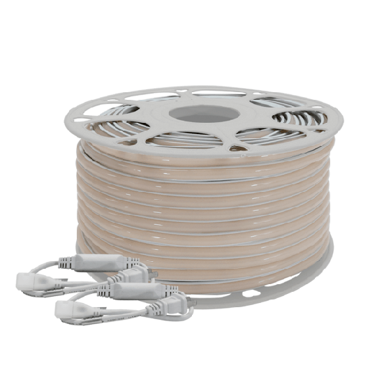 Manguera LED Luminosa Blanca de Resina Transparente y Flexible / Para