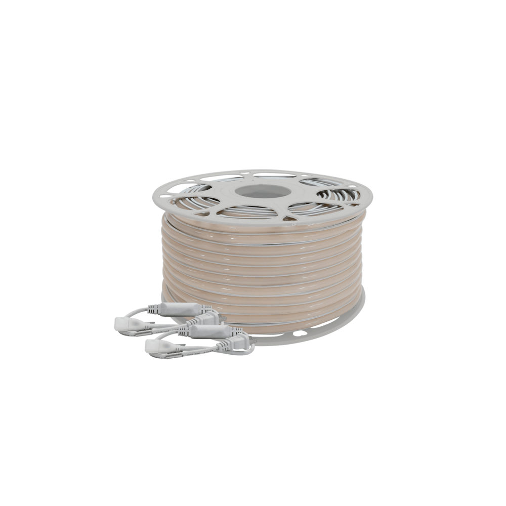 Manguera LED Luminosa Blanca de Resina Transparente y Flexible / Para