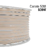 Manguera LED Luminosa Blanca de Resina Transparente y Flexible / Para