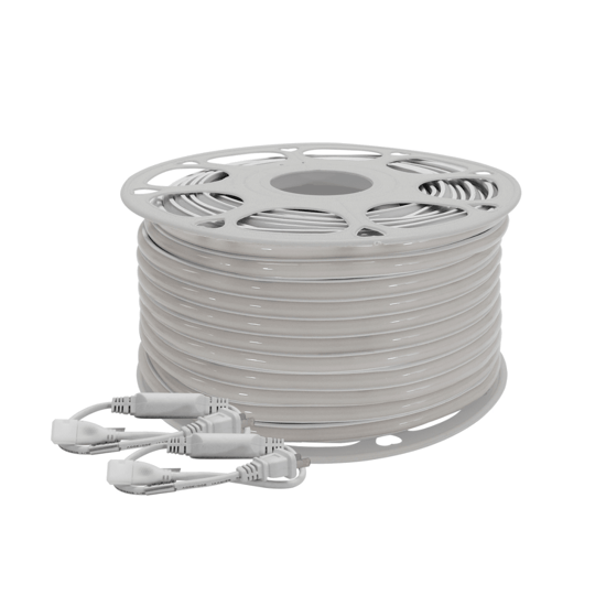 Manguera LED Luminosa Blanca de Resina Transparente y Flexible / Para