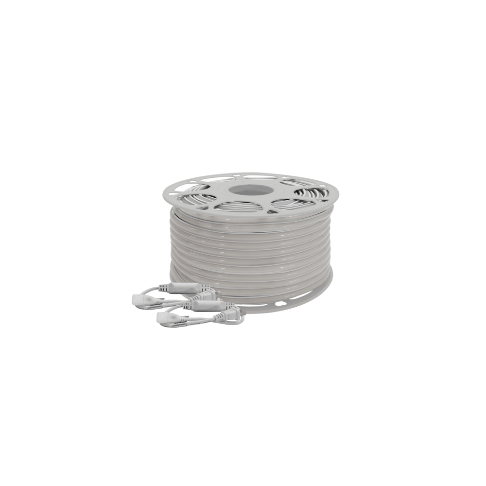 Manguera LED Luminosa Blanca de Resina Transparente y Flexible / Para
