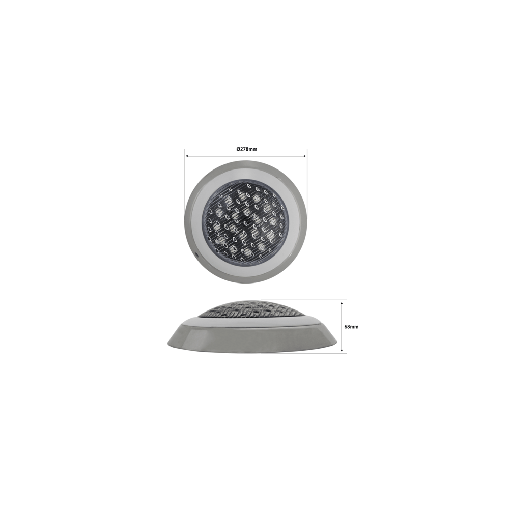 Luminario Sumergible RGB / 18W / 2340 lm / IP68 / Ø290mm x 62mm / Uso
