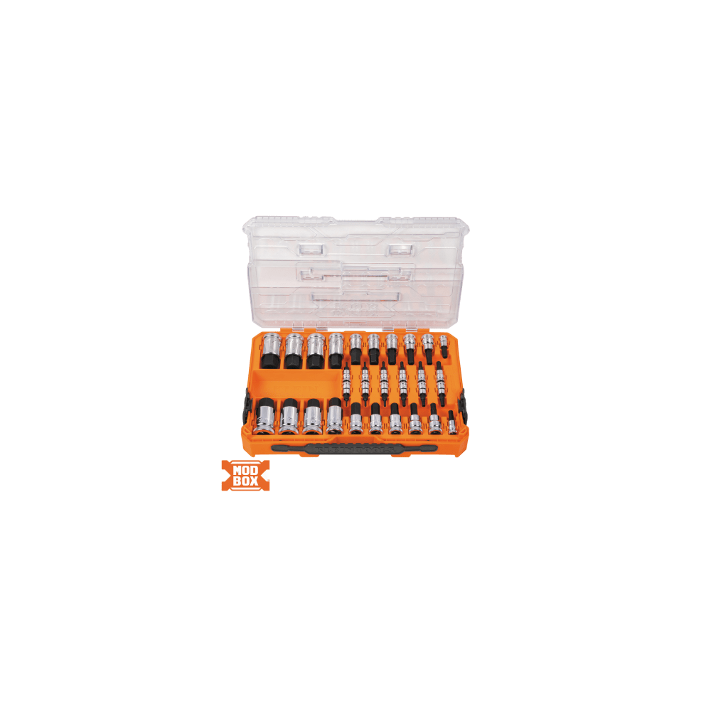 Juego de Dados Moleteados / SAE-Métrico-Hex-Torx® / 13 Piezas por Set