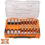 Juego de Dados Moleteados / SAE-Métrico-Hex-Torx® / 13 Piezas por Set