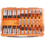 Juego de Dados Moleteados / SAE-Métrico-Hex-Torx® / 13 Piezas por Set