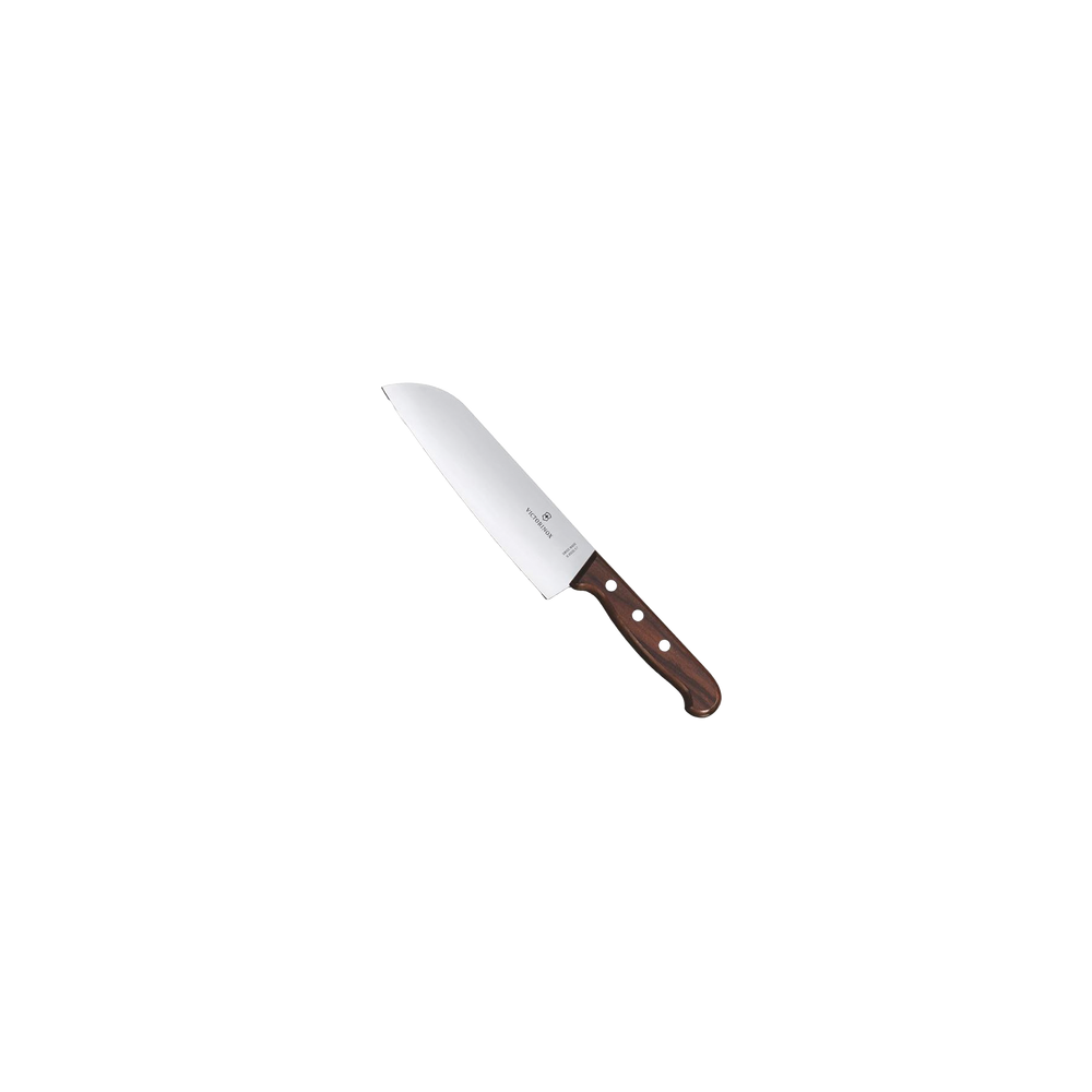 Cuchillo Santoku Wood de 17 cm, Filo con Corte Recto, Estilo Japonés
