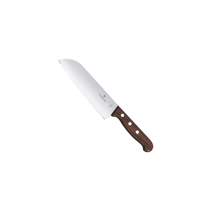 Cuchillo Santoku Wood de 17 cm, Filo con Corte Recto, Estilo Japonés