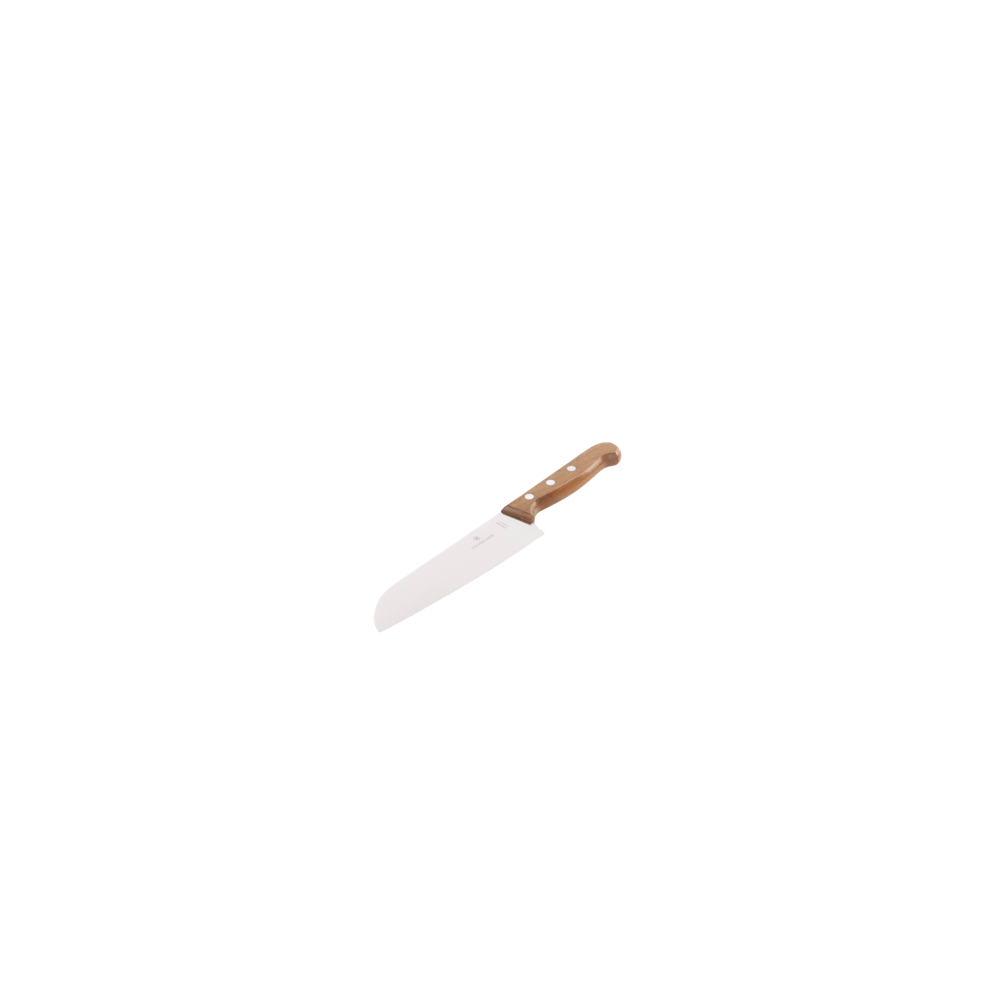Cuchillo Santoku Wood de 17 cm, Filo con Corte Recto, Estilo Japonés