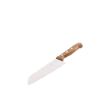 Cuchillo Santoku Wood de 17 cm, Filo con Corte Recto, Estilo Japonés