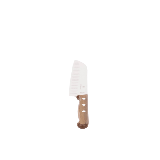 Cuchillo Santoku Wood de 17 cm, Filo con Alvéolos Estilo Japonés.