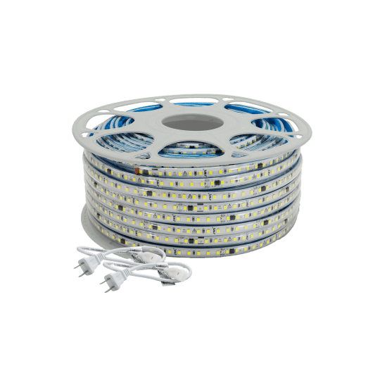 Manguera LED Luminosa Blanca de Resina Transparente y Flexible / Para