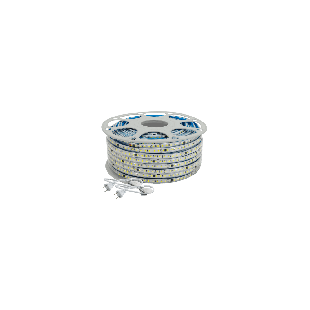 Manguera LED Luminosa Blanca de Resina Transparente y Flexible / Para