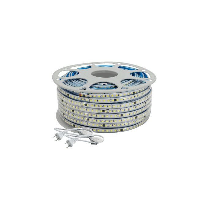 Manguera LED Luminosa Blanca de Resina Transparente y Flexible / Para