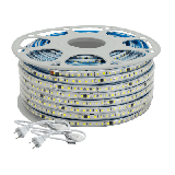 Manguera LED Luminosa Blanca de Resina Transparente y Flexible / Para