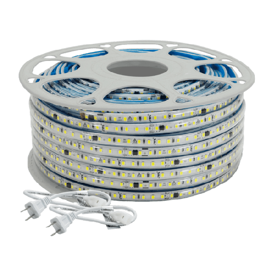 Manguera LED Luminosa Blanca de Resina Transparente y Flexible / Para