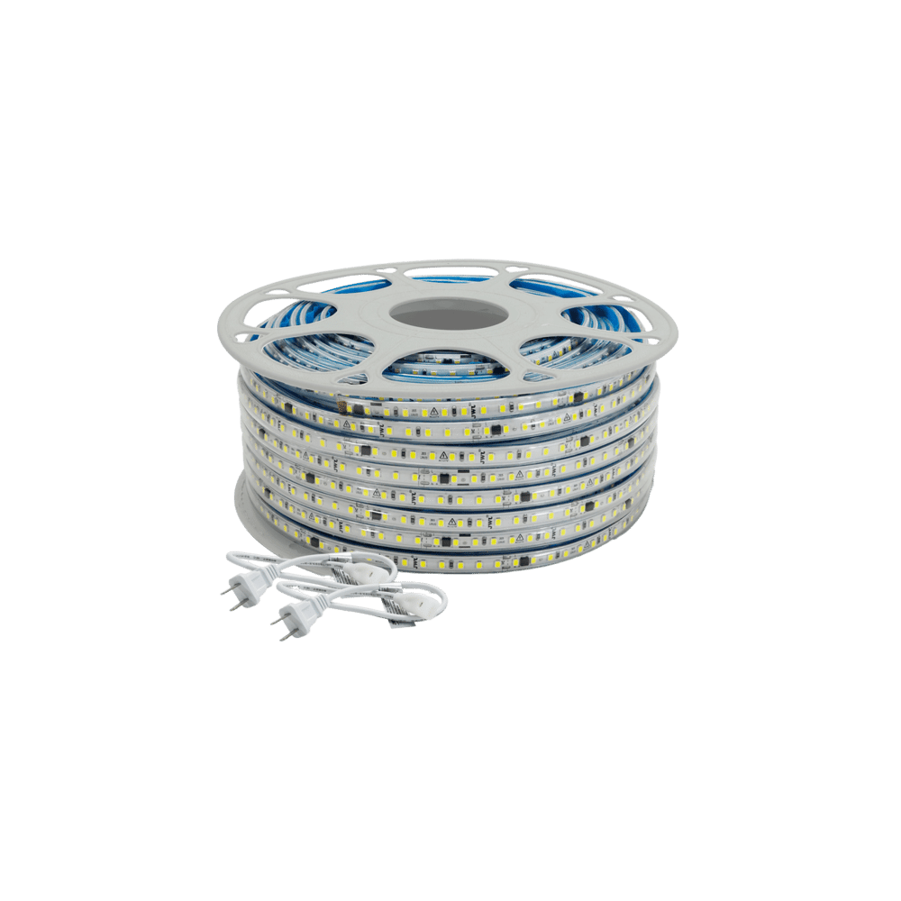 Manguera LED Luminosa Blanca de Resina Transparente y Flexible / Para