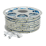 Manguera LED Luminosa Blanca de Resina Transparente y Flexible / Para