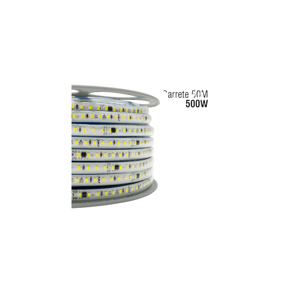 Manguera LED Luminosa Blanca de Resina Transparente y Flexible / Para