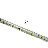 Manguera LED Luminosa Blanca de Resina Transparente y Flexible / Para