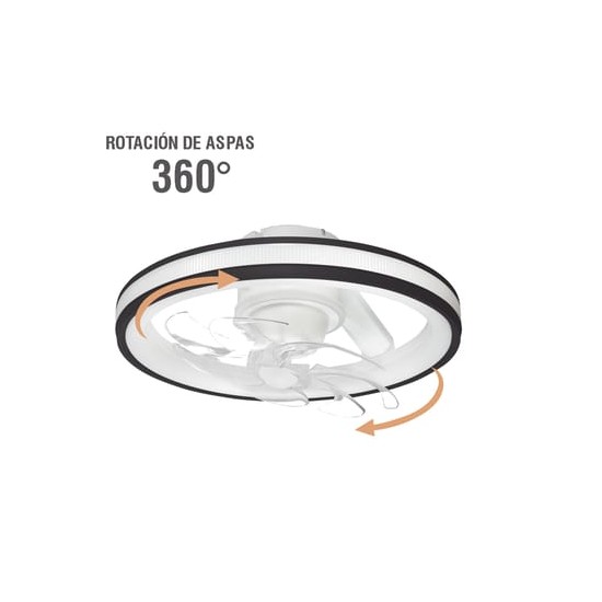 Ventilador de Techo con Luminario LED de 110 V CA 50/60 Hz / 88 W /450