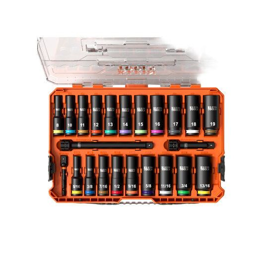 Juego de Dados de Impacto KNECT™ (M) / 3/8" Drive Profundo / SAE y Mét