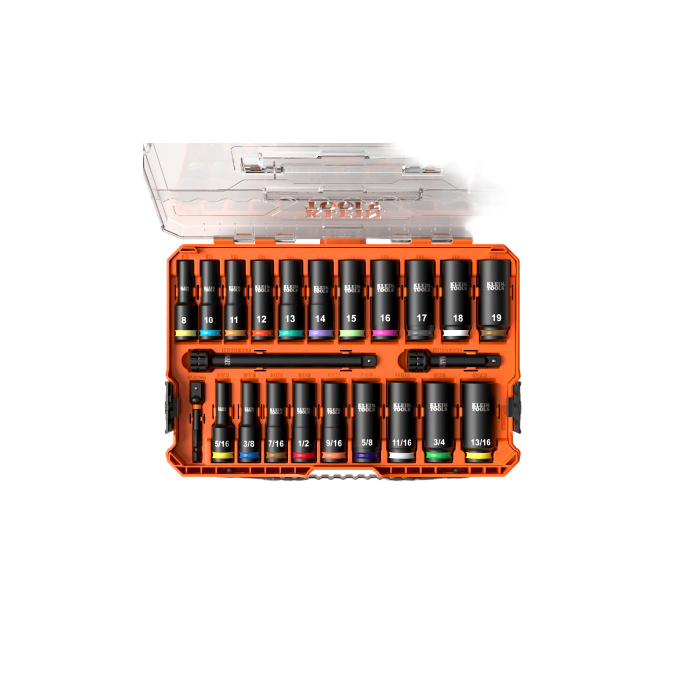 Juego de Dados de Impacto KNECT™ (M) / 3/8" Drive Profundo / SAE y Mét