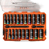 Juego de Dados de Impacto KNECT™ (M) / 3/8" Drive Profundo / SAE y Mét